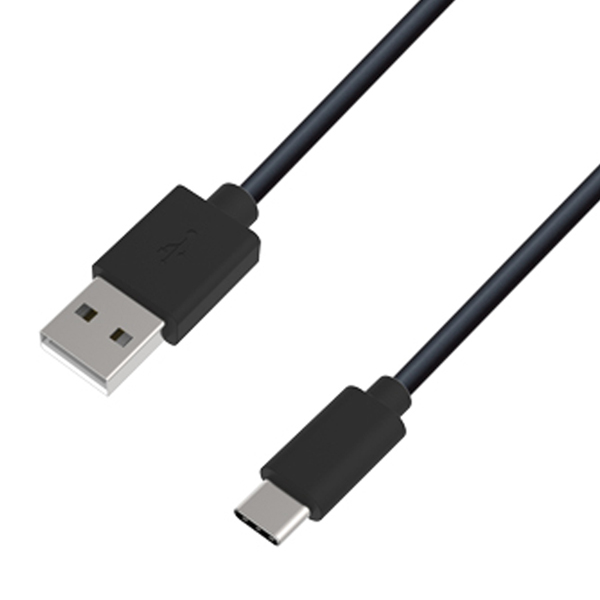 USB充電＆同期ケーブル 2m A-C BK