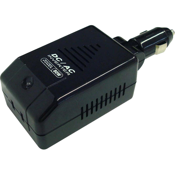 DC/ACインバーター 80W ブラック