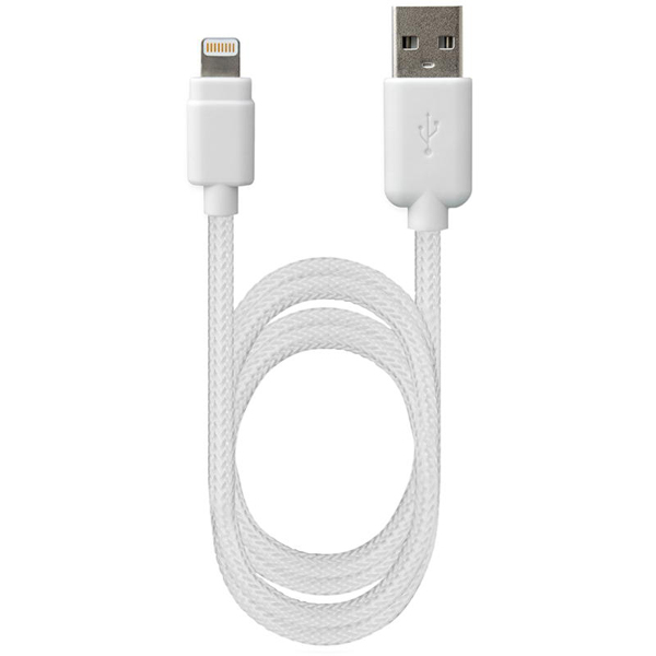 USB充電＆同期ケーブル 1.2m LN STRONG WH