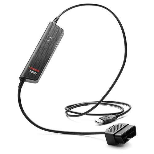 Kvaser Leaf v3 OBD-II シングルチャネル USB-CAN/CAN FDインターフェース サイレントモードサポート 16ピン OBD-IIコネクター