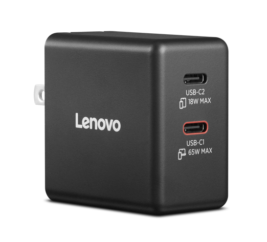 Lenovo 65W デュアルUSB Type-C GaN ACアダプター