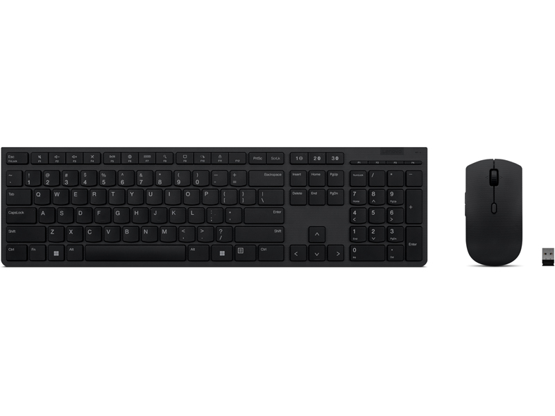 Lenovo プロフェッショナル ワイヤレス 充電式 キーボード＆マウス - 英語