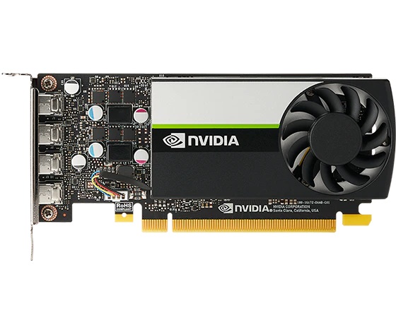 NVIDIA T1000 グラフィックスカード(ハイプロファイルブラケット搭載)