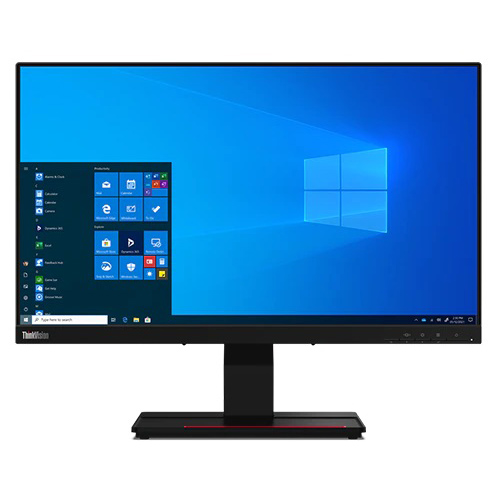 ThinkVision T24t-20 （23.8型/タッチパネル/1920×1080/DisplayPortx1、HDMIx1、USB Type-Cx1/スピーカーなし/黒）