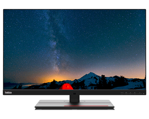 ThinkVision P27u-20 （27型/3840×2160/DisplayPort×1、HDMI×2、Thunderbolt×1/黒/ステレオスピーカー(内蔵)(3W x 2)）