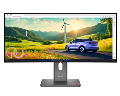 ThinkVision P34WD-40 (34型ワイド液晶ディスプレイ/3440×1440/USB Type-C、DP(In/Out)、HDMI/黒/スピーカー：あり/3年間保証/チルト/スイベル(回転)/高さ調整）