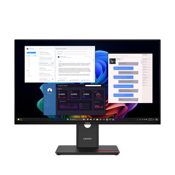 ThinkVision T27UD-40 (27型ワイド液晶ディスプレイ/3840×2160/USB-C、DP、HDMI/ブラック/スピーカー：なし/3年間フル保証/広視野角IPSパネル採用)
