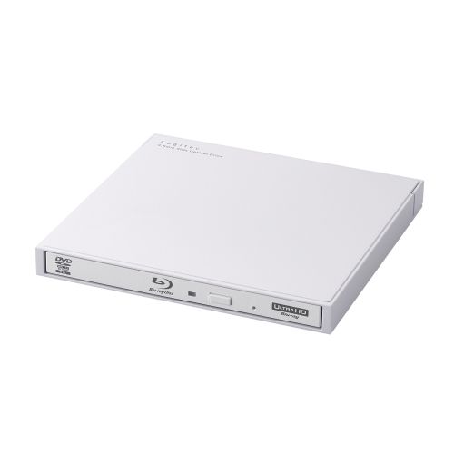 ポータブルBlu-rayディスクドライブ/for Windows/USB3.2 Gen1/スリム/編集＆再生＆書き込み/Type-C＆Type-Aケーブル付属/ホワイト