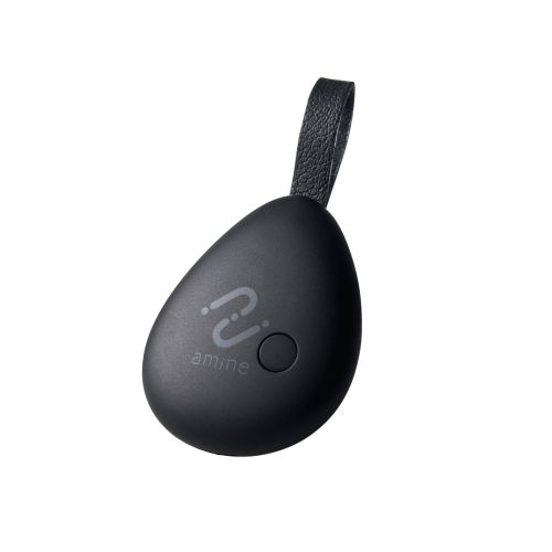 スマートトラッカー/タグ型/IP23設計/iOS対応/電池交換タイプ/ブラック