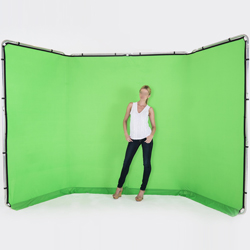 Lastolite 軽量・自立・折り畳み式パノラマ背景 4m幅×2.3m高 クロマキー