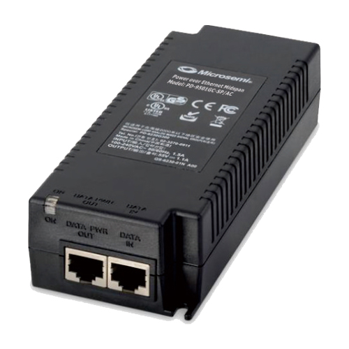 PoEインジェクタ 1ポート 60W UPoE 落雷対策付（ACケーブル付）