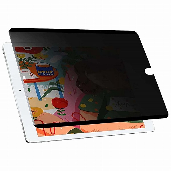 iPad 10.2（第9・8・7世代）対応 覗き見防止フィルム（マグネット吸着）（横向き専用） マット