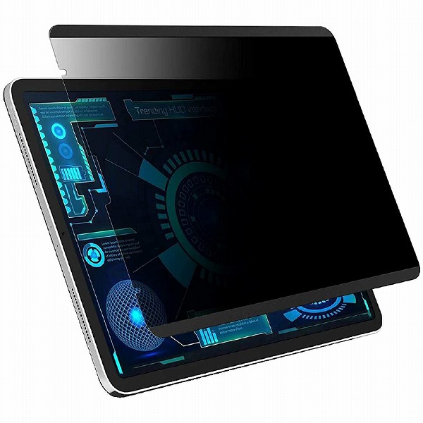 iPad Pro 11（第4・3・2世代）対応 覗き見防止フィルム（マグネット吸着）（横向き専用） マット