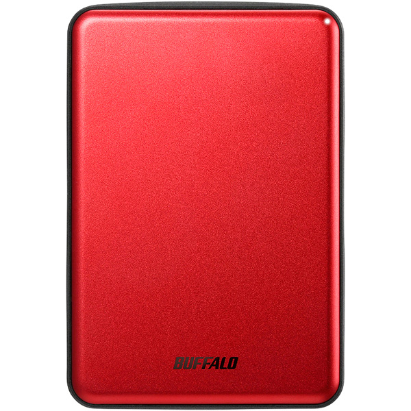 USB3.1（Gen.1）対応 アルミ素材&薄型ポータブルHDD 1TB レッド