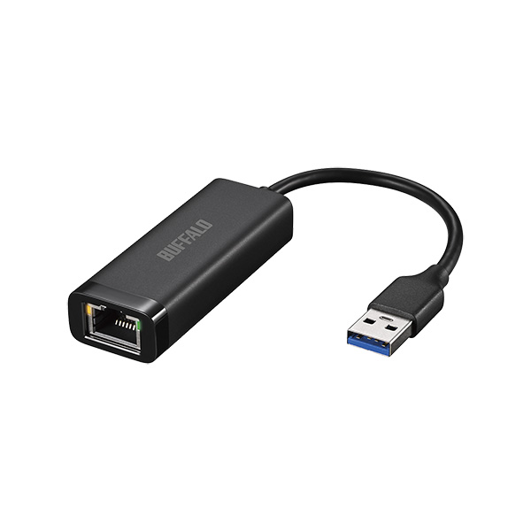 Giga USB3.2 Gen1対応 有線LANアダプター Type-A対応モデル ブラック