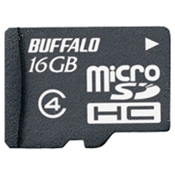 防水仕様 Class4対応 microSDHCカード 16GB