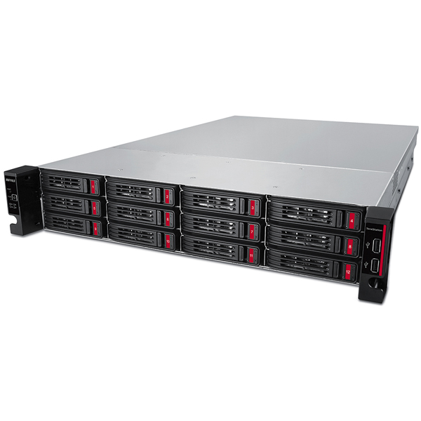 TeraStation TS51210RHシリーズ 10GbE標準搭載 12ドライブNAS 12ベイ ラックマウントモデル 120TB