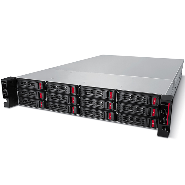 TeraStation TS51210RHシリーズ 10GbE標準搭載 12ドライブNAS ルポピュレーテッドモデル 12ベイ ラックマウントモデル 96TB