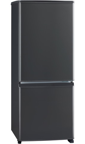 冷蔵庫 ボトムフリーザー2ドア 146L マットチャコール