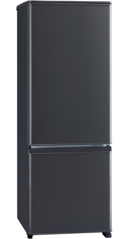 冷蔵庫 ボトムフリーザー2ドア 168L マットチャコール