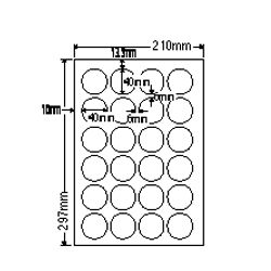 レーザプリンタ用ラベル(24面)普通紙タイプ