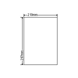 カラーレーザプリンタ用ラベル光沢紙タイプ(全面フリーサイズ)
