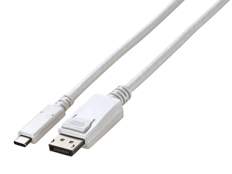USB Type-C - DisplayPort 変換ケーブル (2m) ホワイト