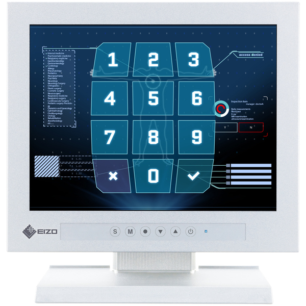 26cm（10.4）型タッチパネル装着カラー液晶モニター DuraVision FDX1004T-T セレーングレイ