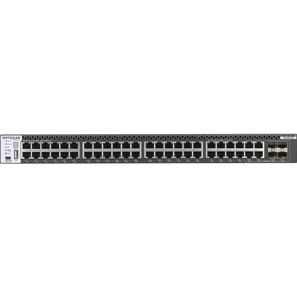 M4300-48X 10GBASE-T 48ポート + 10G SFP+ 4スロット Layer3マネージスイッチ（スタッカブル）