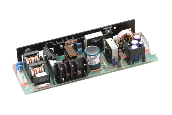 2出力100W AC-DCスイッチング電源 ピーク・高調波対応基盤型 L板金タイプ