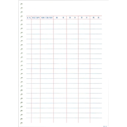 元帳用紙(ページプリンタ用) A4タテ/1000枚