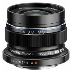 マイクロフォーサーズ用 M.ZUIKO DIGITAL ED 12mm F2.0 （ブラック）
