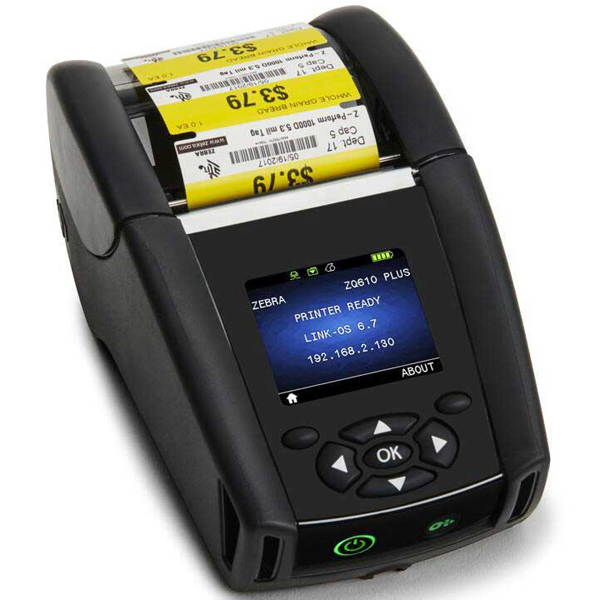 モバイルプリンタ Zebra ZQ610Plus （Dual 802.11ac / Blutooth）