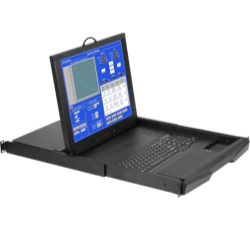 1U 17インチTFTLCDモニター、キーボード、ドロアー+ミニマウス