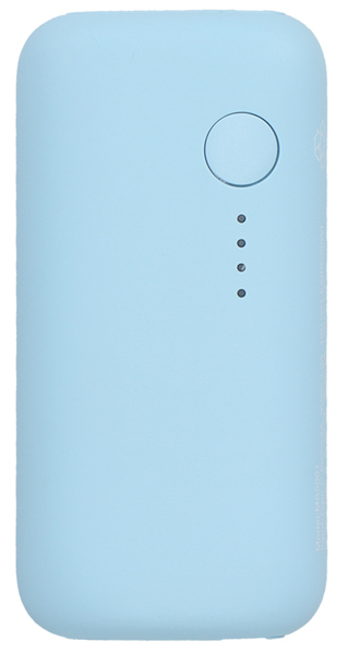 MOTTERU モバイルバッテリー 5000mAh PD20W対応 国内最小最軽量クラス USB-C入出力 USB-A出力 スマホ約1~1.5回分充電 パウダーブルー 製品サイズ約78(W)×25(D)×39(H)mm