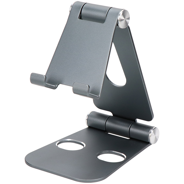 MOTTERU スタンドに乗せたまま充電 角度調整できるアルミスタンド スマートフォン/タブレット対応 1年保証 ブルー 製品サイズ約76(W)×27(D)×130(H)mm