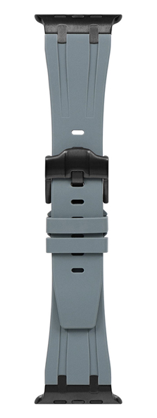 Apple Watch用バンド/アップルウォッチバンド/44mm/45mm/46mm/49mm/タクティカルシリコンラバー/TACTIX/ブルーグレー
