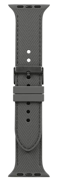 Apple Watch用バンド/アップルウォッチバンド/40mm/41mm/42mm/レザーライクシリコン/TACTIX/チャコールグレー