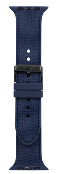 Apple Watch用バンド/アップルウォッチバンド/40mm/41mm/42mm/レザーライクシリコン/TACTIX/ネイビー