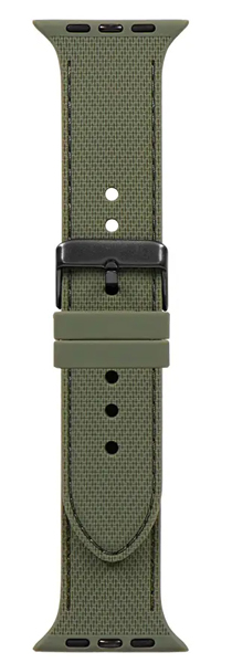 Apple Watch用バンド/アップルウォッチバンド/40mm/41mm/42mm/レザーライクシリコン/TACTIX/ダークセージ