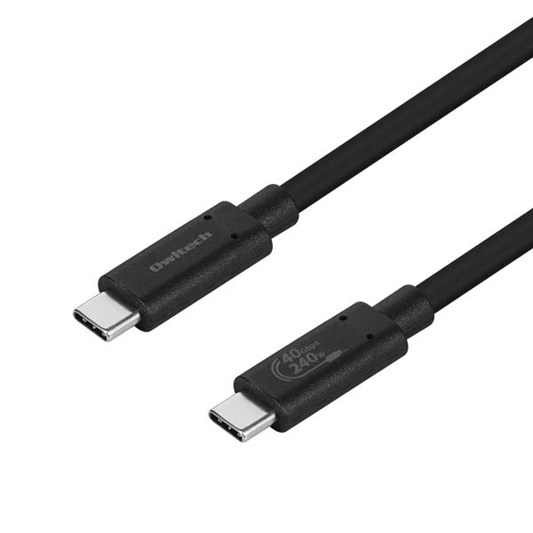 スマホ・タブレット用USBケーブル/USB（C-C）/Power Delivery対応/PD240W/8K/60Hz/40Gbps/映像出力/超高速充電/USB4 Gen3/Thunderbolt 3・4互換/1m/100cm/ブラック