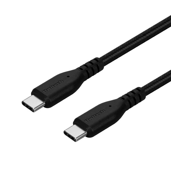 スマホ・タブレット用USBケーブル/USB2.0規格準拠/USB（C-C）/Power Delivery対応/PD60W/超タフ/やわらか/データ転送/1m/100cm/ブラック