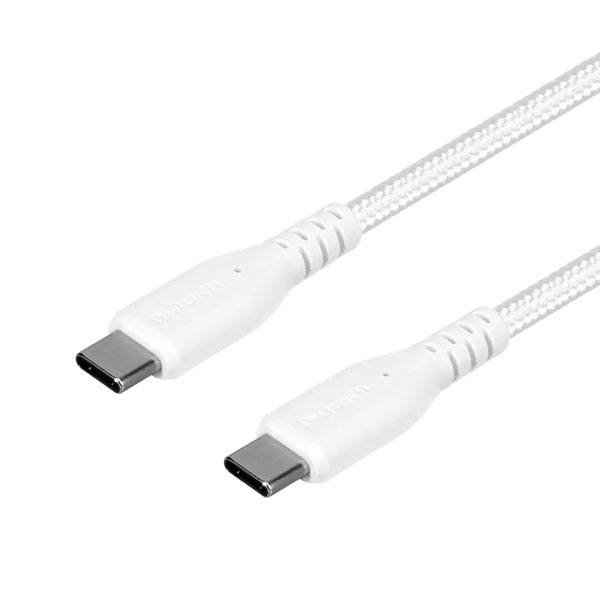 スマホ・タブレット用USBケーブル/USB2.0規格準拠/USB（C-C）/Power Delivery対応/PD60W/超タフ/やわらか/データ転送/0.5m/50cm/ホワイト