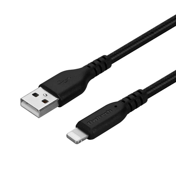 Lightningケーブル/USB Type-A to Lightning/MFi認証/超タフ/やわらか/断線に強い/急速充電/データ転送/1m/100cm/ブラック