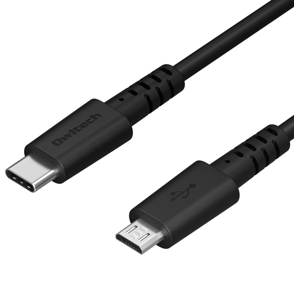 ケーブル/USB Type-C to microUSB/USB Type-Cオス to microUSB/データ転送/断線に強い/1m/100cm/ブラック