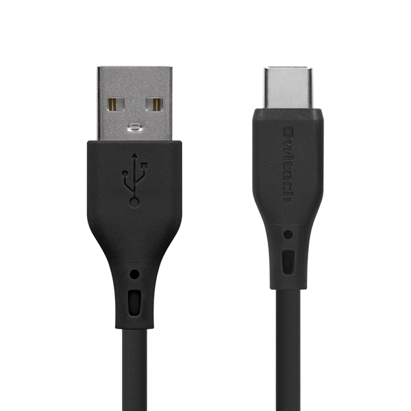 スマートフォン用USBケーブル/USB2.0規格準拠/A-C/（Aオス-Cオス）/エコナミクスケーブル/3A出力/バイオマス素材使用/1.5m/150cm/ブラック