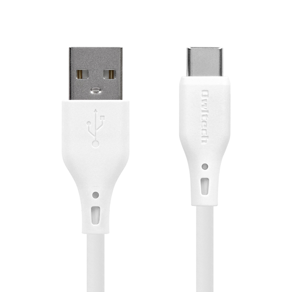 スマートフォン用USBケーブル/USB2.0規格準拠/A-C/（Aオス-Cオス）/エコナミクスケーブル/3A出力/バイオマス素材使用/1.5m/150cm/ホワイト