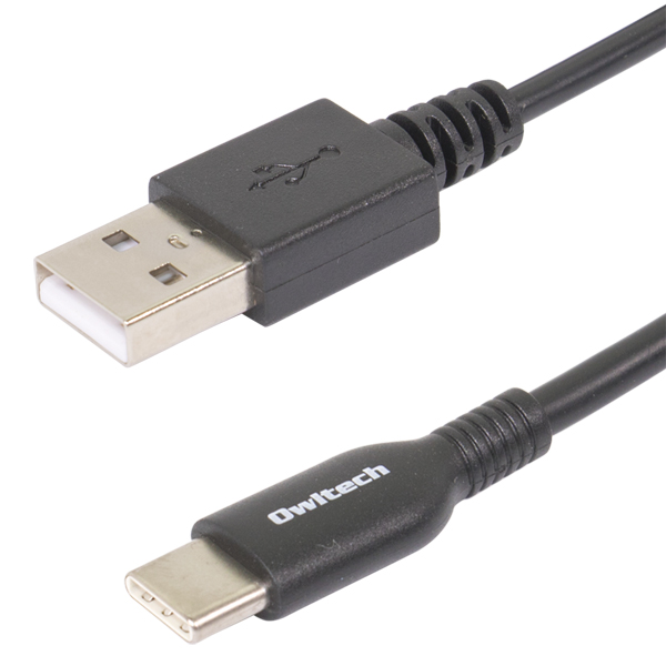 スマートフォン用USBケーブル/USB2.0規格準拠/A-C/（Aオス-Cオス）/データ通信ケーブル/断線に強い/0.5m/50cm/ブラック