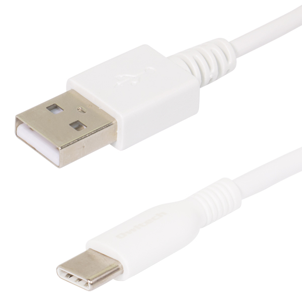 スマートフォン用USBケーブル/USB2.0規格準拠/A-C/（Aオス-Cオス）/データ通信ケーブル/断線に強い/0.5m/50cm/ホワイト