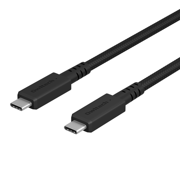スマホ・タブレット用USBケーブル/USB（C-C）/Power Delivery対応/PD100W/温度センサー搭載/断線に強い/1m/100cm/ブラック